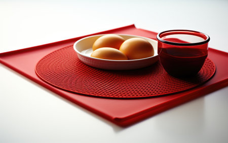 Silicone Red Baking Mat Set Ensures Precision and Even Baking Resultsの素材