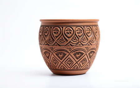 Brown Color Stylish Ceramic Flower Pot for Modern and Elegant Botanical Displaysの素材