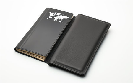 Sleek and Secure Travel Black Wallet for Enhanced Protection and Styleの素材