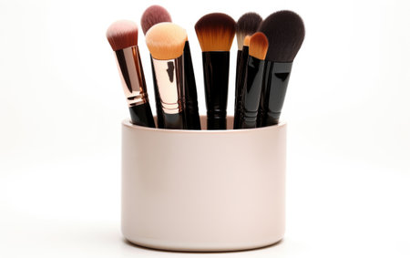 Elevate Your Vanity with a Chic and Modern Makeup Brush Holderの素材