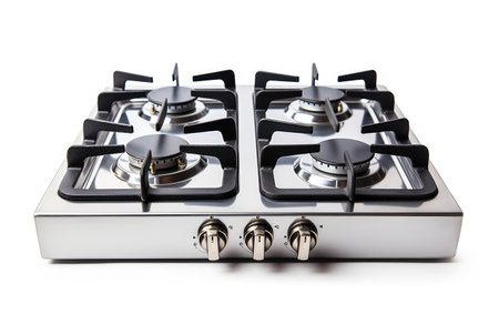 Enhance Your Kitchen with the Dual Fuel Gas Stove in Silver Colorの素材