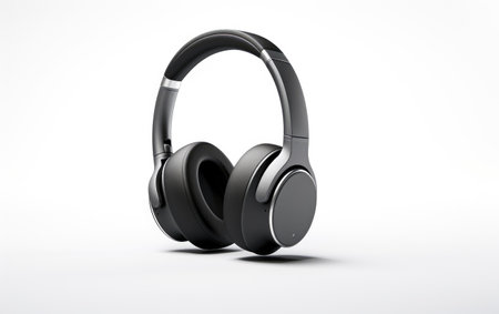 Experience Silence On the Go with Cutting Edge Travel Black Headphonesの素材