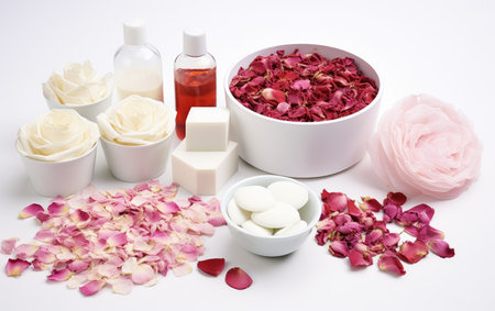 Exquisite Soy Wax Candle Infused with Rose Petal Eleganceの素材