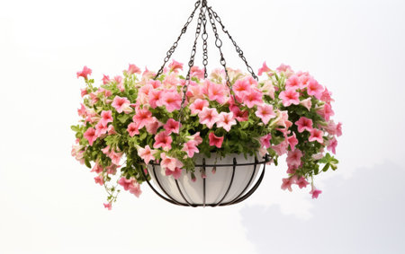 Visionary Hanging Gardens with a Plant Hanger and Flowersの素材