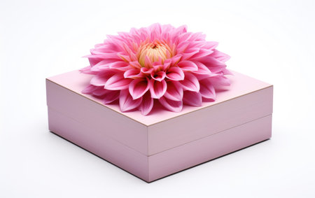 Exploring the Chic Design of the Isolated Decorative Storage Box Isolated on White Backgroundの素材