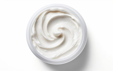 Hydrating Foot Cream Isolated, a Pampering Essential Isolated on White Backgroundの素材
