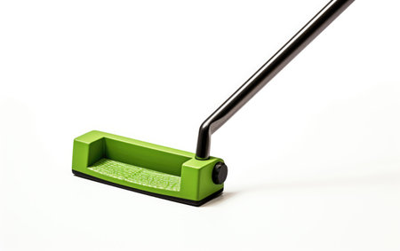 Isolated View of Miniature Golf Putter Isolated on White Backgroundの素材