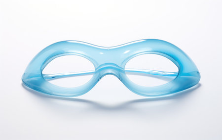 A Glimpse into the World of Moisturizing Gel Eye Masks' Opulent Comfort Isolated on White Backgroundの素材