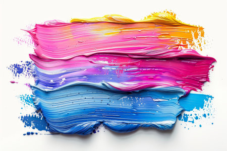Stack of Colorful Paint. A stack of vibrant and colorful cans of paint neatly organized. Each can is labeled with a different color and ready for use in various art projects. On PNG Transparent Clear Background..の素材