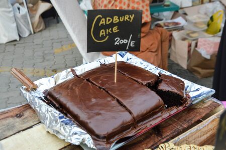 Cad bury Cake Chocolate brown with Price Tag Yummy and delicious