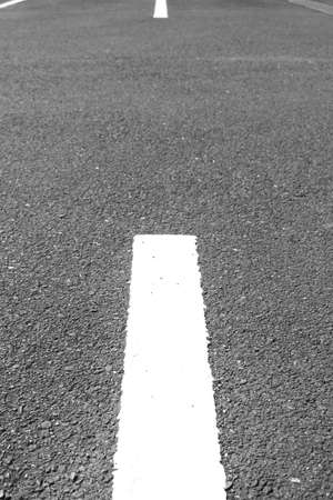 Roads and white linesの写真素材