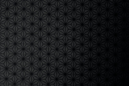 Hemp leaf pattern on black background. Traditional japanese pattern.の写真素材