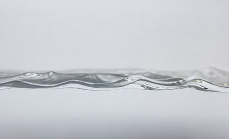 Water wave on white background. Water wave on a white background.