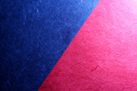 Red and blue background with space for text or imageの写真素材