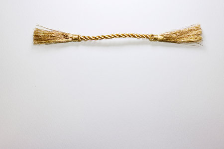 Rope on white background.の写真素材