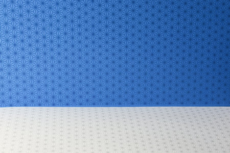 Japanese style pattern background with empty white table for product display montageの写真素材