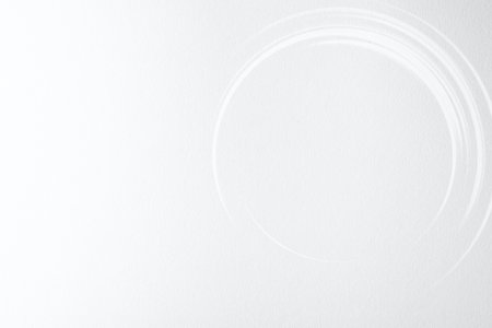 white paper texture background with circle design and copy space for text or imageの写真素材