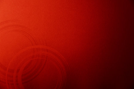 Red abstract background with circles and lines. Copy space for text.の写真素材