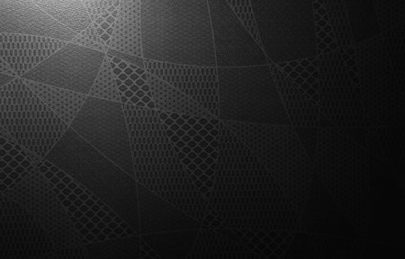 Black and white geometric background. 3d rendering, 3d illustration.