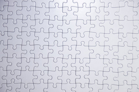 Jigsaw puzzle. Business concept image for completing the puzzle.の写真素材