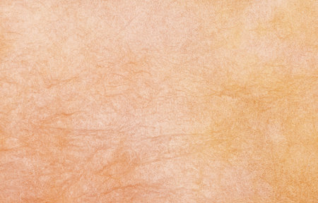 Orange paper texture. Abstract grunge background with copy space for design.の写真素材