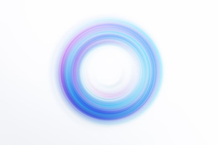 abstract background with blue and pink circle on the white background.の写真素材