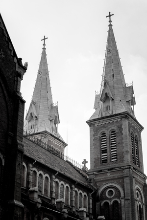 The church. Black and whiteの写真素材