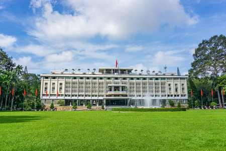Independence palace in Ho Chi Minh city Vietnamのeditorial素材
