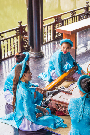 The music traditional band Vietnamのeditorial素材