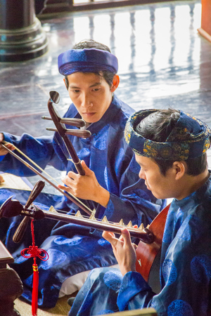 The music traditional band in Hue Vietnamのeditorial素材
