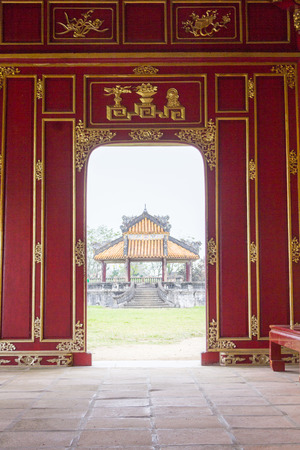 The interior of Hue's Imperial City Vietnamのeditorial素材