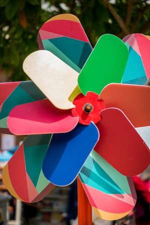The colorful windmillの写真素材