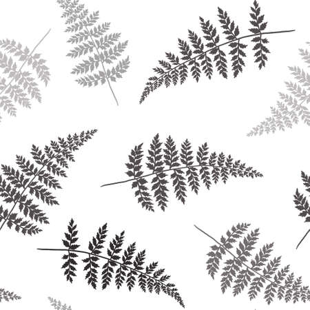 fern design - seamless vector repeat pattern, use it for wrappings, fabric, packaging and other print and design projectsのイラスト素材