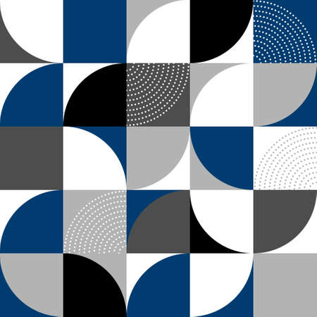 abstract geometric tiles design - seamless vector repeat pattern, use it for wrappings, fabric, packaging and other print and design projectsのイラスト素材