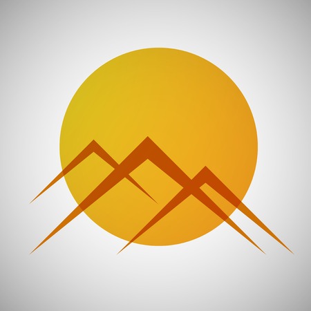 mountains iconのイラスト素材