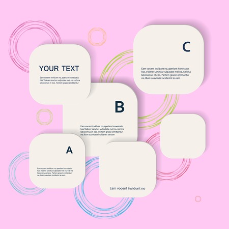 color square connectionのイラスト素材