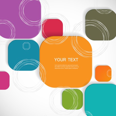 color square connectionのイラスト素材