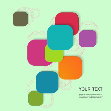 color square connectionのイラスト素材