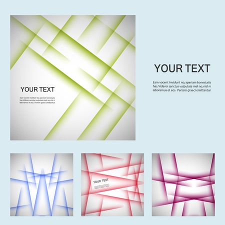 set color line Futuristic design elementsのイラスト素材