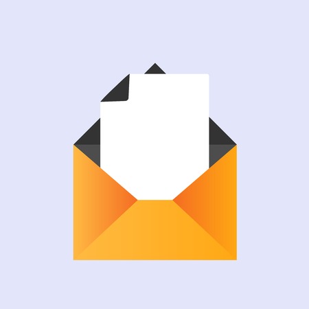 Icon and envelope paper sheetのイラスト素材