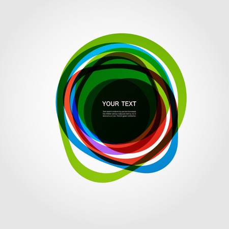 Abstract form Color line designのイラスト素材