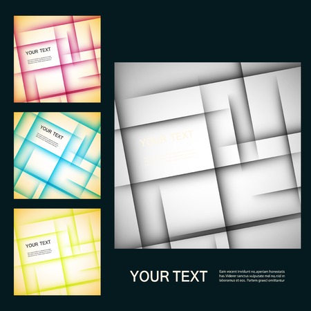 set color line Futuristic design elementsのイラスト素材