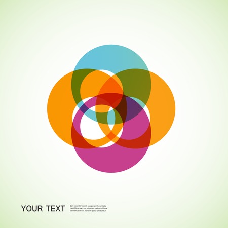 round abstract formsのイラスト素材