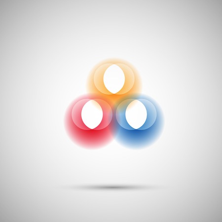 round abstract formsのイラスト素材