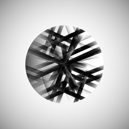 Vector monochrome pattern techno のイラスト素材