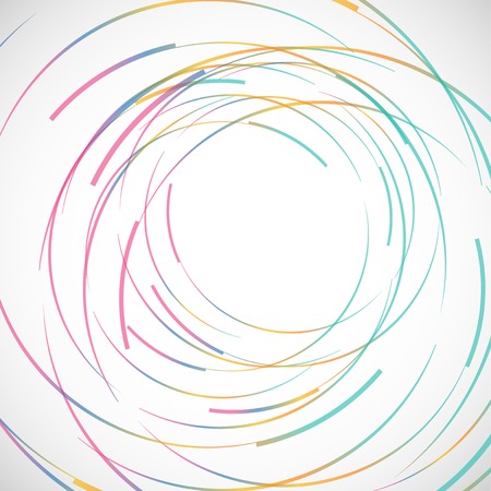 Vector abstract color line and circle background のイラスト素材