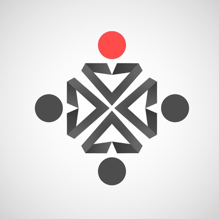 Vector icons of man Creative simple designのイラスト素材