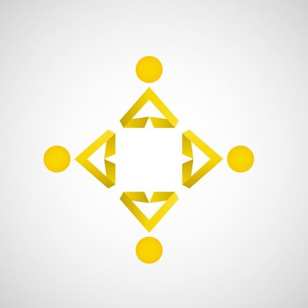 Vector icons of man Creative simple designのイラスト素材