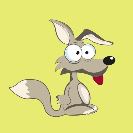 Stock funny fox with bulging eyesのイラスト素材