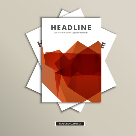 Book cover with abstract colored lines eps.のイラスト素材